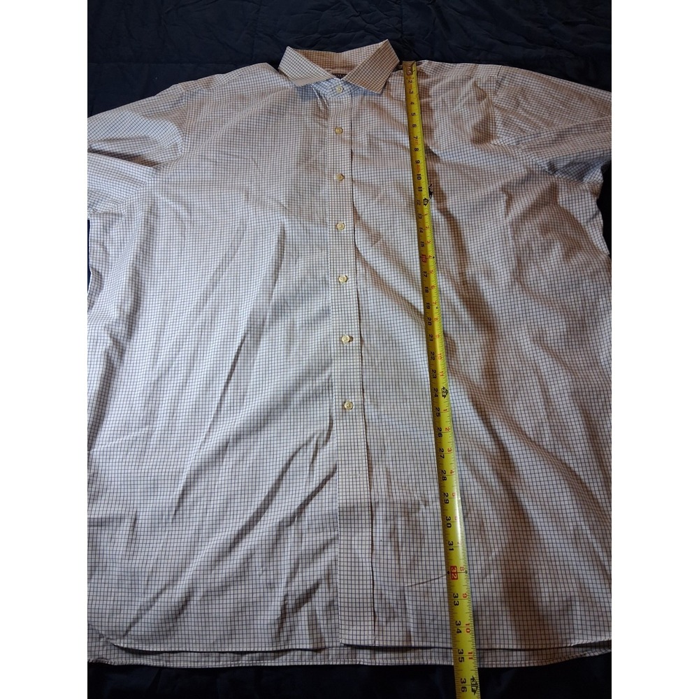 Polo‎ Ralph Lauren Classic Fit Shirt Mens Size 19 36/37 Easy Care Blue Stripe - Picture 3 of 6